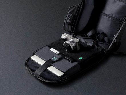 Водостойкий антикражный рюкзак Hipack для ноутбука 15.6, черный