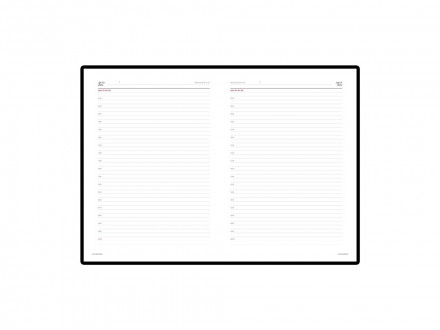 Ежедневник недатированный А4 Sidney Nebraska, коричневый (золотой обрез)