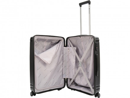 Чемодан 4-х колесный, Magellan, TRINIDAD, 110л, черный металлик