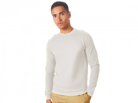 Свитшот Motion унисекс с начесом, белый