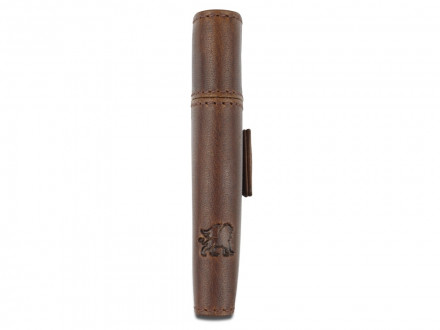 Портмоне Mano Don Leon, натуральная кожа в коричневом цвете, 8,5 х 10,2 см