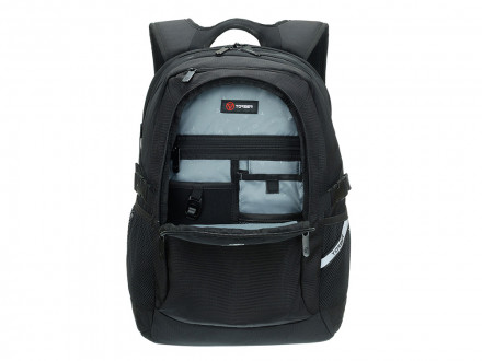 Рюкзак TORBER МЕГАПОЛИС с отделением для ноутбука 16, чёрный, полиэстер, 47 х 34 x 28 см