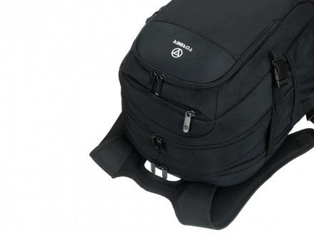 Рюкзак TORBER МЕГАПОЛИС с отделением для ноутбука 16, чёрный, полиэстер, 47 х 34 x 28 см
