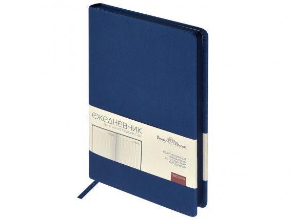 Ежедневник А5 Megapolis Color soft-touch, синий (Р)
