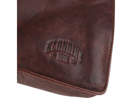 Рюкзак-сумка KLONDIKE DIGGER Mara, натуральная кожа в темно-коричневом цвете, 32,5 x 36,5 x 11 см