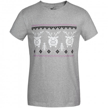 Футболка мужская «Пигсель», серый меланж