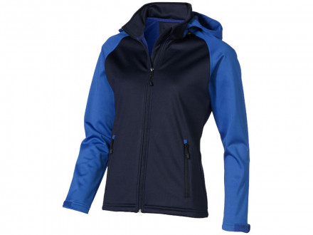 Куртка софтшел Сhallenger женская, темно-синий/небесно-голубой