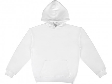 Толстовка с капюшоном оверсайз Berlin унисекс, белый