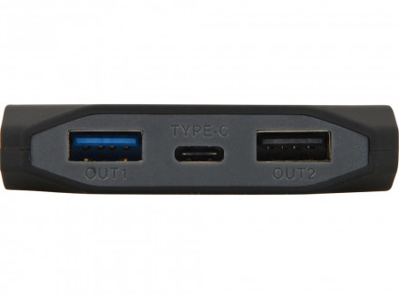 Портативное зарядное устройство Quickr с функцией быстрой зарядки, 10000 mAh, черный