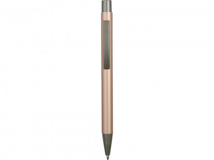 Ручка металлическая soft touch шариковая Tender, розовое золото/серый