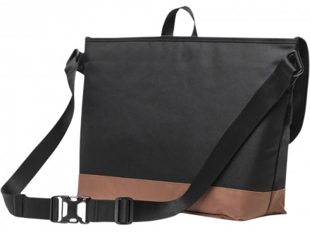 Сумка-мессенджер Herschel Cove из переработанного материала 22,5 л - сплошной черный