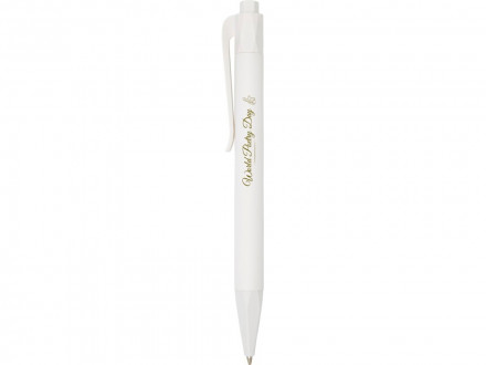 Шариковая ручка Terra из кукурузного пластика, белый