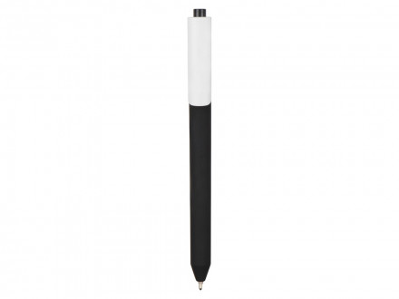 Ручка шариковая Pigra модель P03 PRM софт-тач, черный/белый