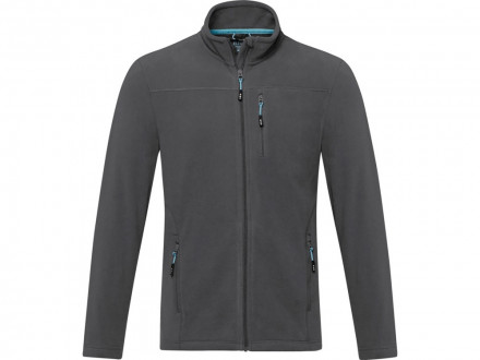 Мужская флисовая куртка Amber на молнии из переработанных материалов по стандарту GRS, storm grey