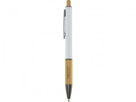 Darius шариковая ручка из переработанного алюминия, черные чернила - Белый