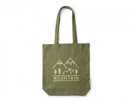 Сумка MAFIL из конопляной ткани плотностью 200 г/м2 с донной вставкой, венчурный зеленый