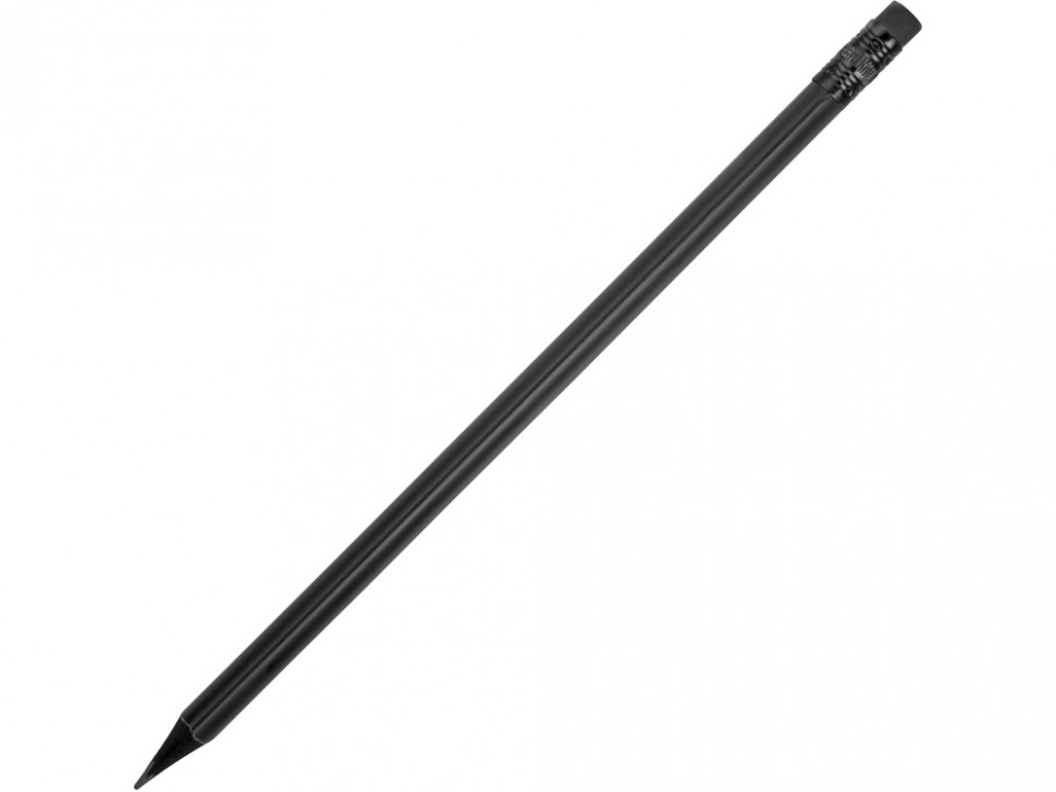 Карандаш чернографитовый трехгранный Blackie 3D, черный