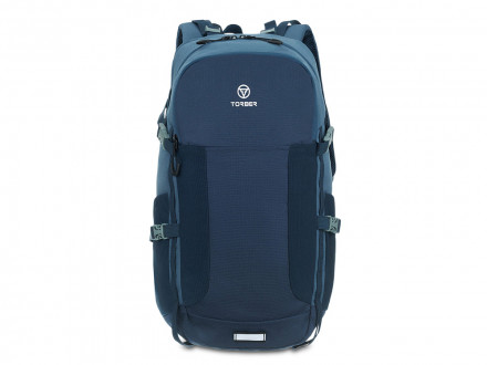 Туристический рюкзак TORBER КЕМПИНГ, синий, полиэстер, 31 х 51 х 14 см