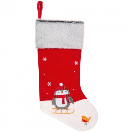Носок для подарков Noel, с пингвинами