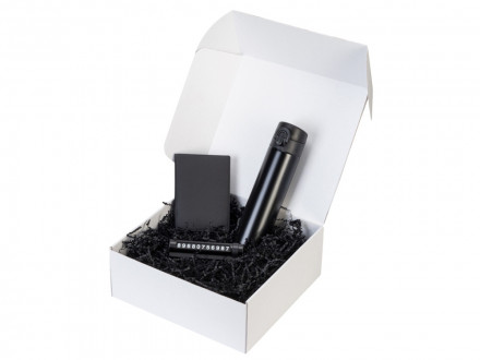 Подарочный набор Premier с термокружкой, парковочной визиткой и обложкой для документов