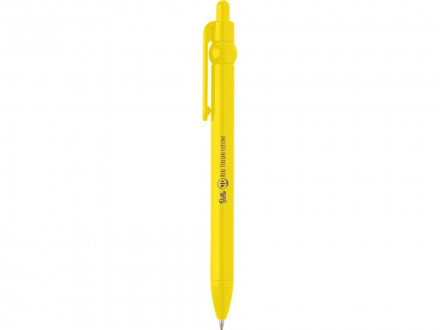 Fidget шариковая ручка из переработанной пластмассы - Желтый