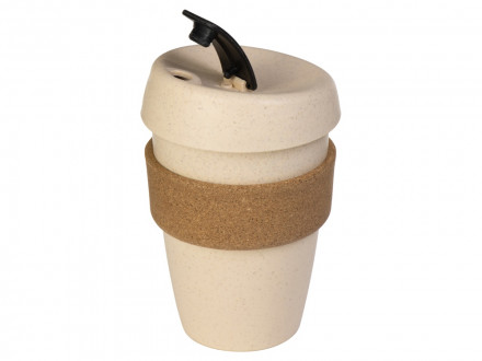 Стакан из пшеничного волокна с двойными стенками Pino, черный