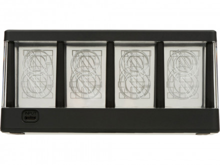 Часы с беспроводной зарядкой Cyber, 10 Вт (Р)