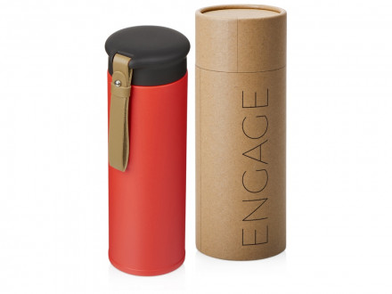 Вакуумный термос Engage, 450 мл, тубус, красный