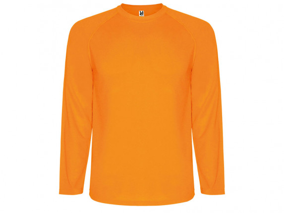 Футболка Montecarlo  мужская с длинным рукавом, неоновый оранжевый