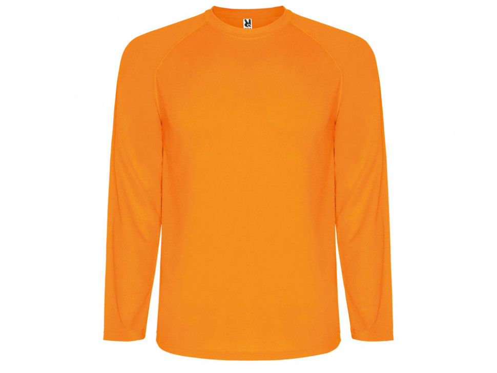 Футболка Montecarlo  мужская с длинным рукавом, неоновый оранжевый