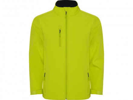 Куртка софтшелл Nebraska детская, лаймовый пунш