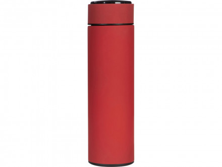 Вакуумный термос Module X с индикатором температуры, 500 мл, тубус, красный