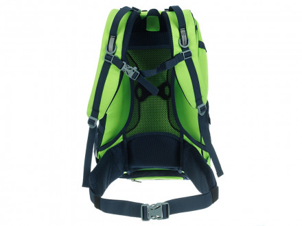 Туристический рюкзак TORBER КЕМПИНГ, синий/салатовый, полиэстер, 36 х 54 х 16 см