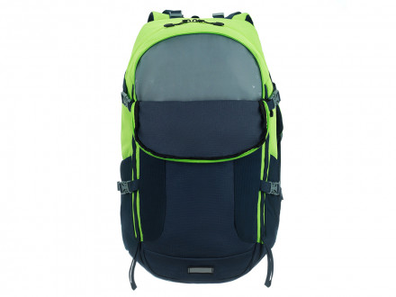 Туристический рюкзак TORBER КЕМПИНГ, синий/салатовый, полиэстер, 36 х 54 х 16 см