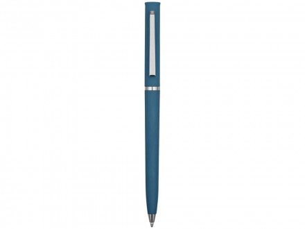 Ручка пластиковая шариковая Navi soft-touch, цвет морской волны