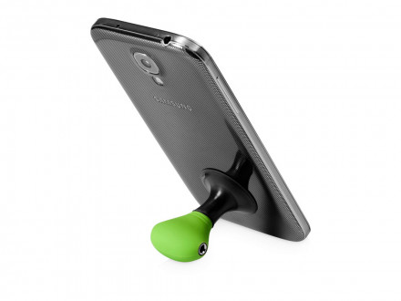 Музыкальный сплиттер-подставка для телефона Spartacus 2 в 1, зеленый/черный