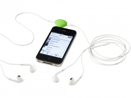 Музыкальный сплиттер-подставка для телефона Spartacus 2 в 1, зеленый/черный