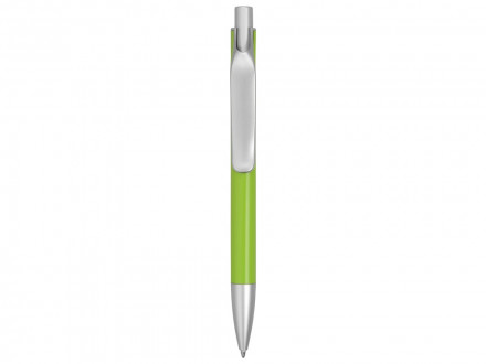 Ручка металлическая шариковая Large, зеленое яблоко/серебристый