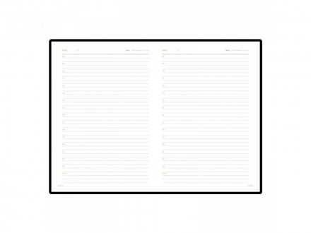 Ежедневник А5 недатированный Polo, черный