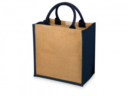 Сумка подарочная Hindy, натуральный/темно-синий