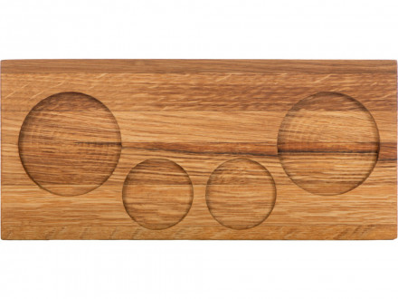 Набор для виски и коктейлей на подставке из дуба Savour