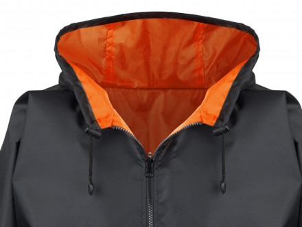 Дождевик Bi-color унисекс, оранжевый/черный