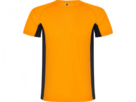 Спортивная футболка Shanghai детская, неоновый оранжевый/черный