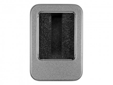 Коробка для флеш-карт с мини чипом Этан, серебристый