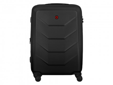 Чемодан WENGER Prymo, чёрный, средний, 45х65х26 см, 59 л, ABS+PC