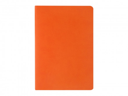 Бизнес тетрадь А5 Megapolis flex 60 л. soft touch клетка, оранжевый