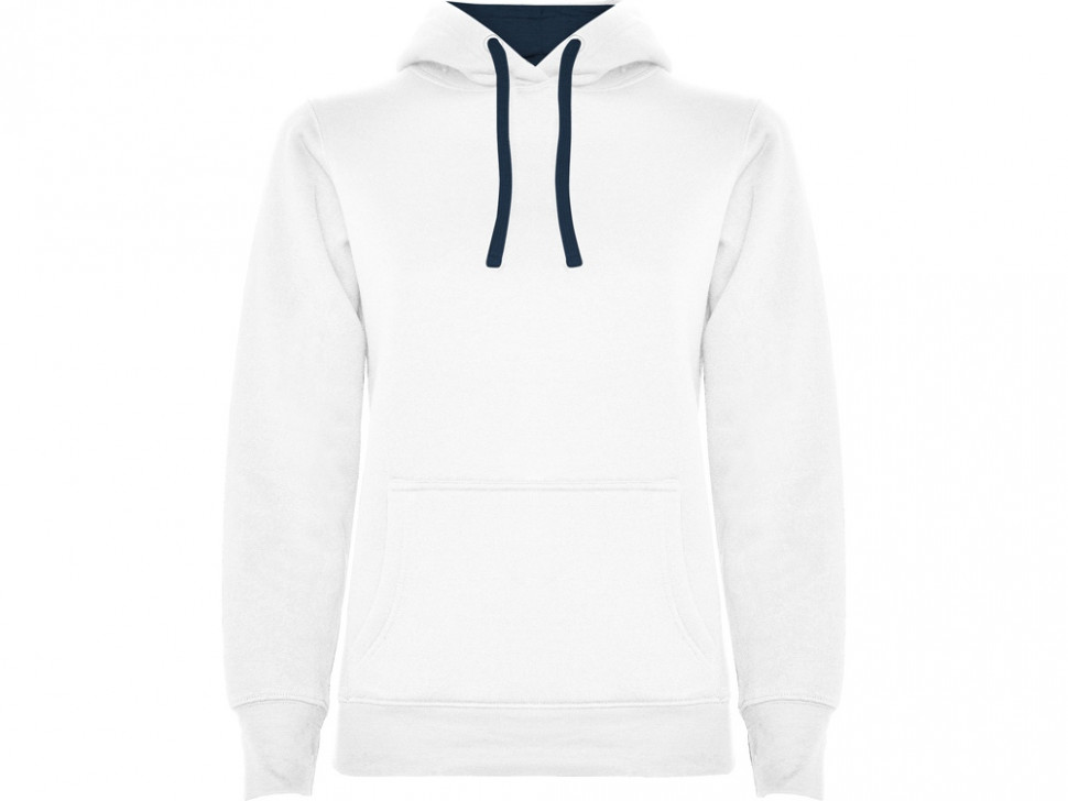 Толстовка с капюшоном Urban женская, белый/нэйви