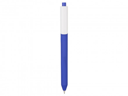 Ручка шариковая Pigra модель P03 PRM софт-тач, синий/белый