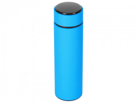 Вакуумный термос Module X с индикатором температуры, 500 мл, тубус, голубой 3538C