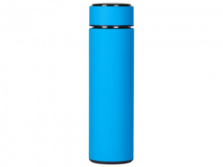 Вакуумный термос Module X с индикатором температуры, 500 мл, тубус, голубой 3538C